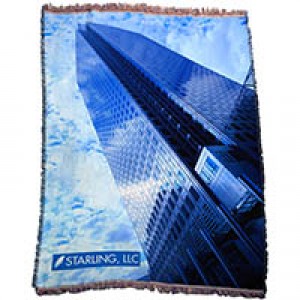 70" x 54" Dye Sublimated Jacquard Blanket