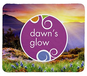 50" x 60" Dye Sublimated Sherpa Throw Blanket