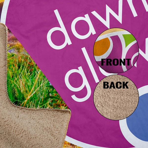 Close up of Blanket Front and Back